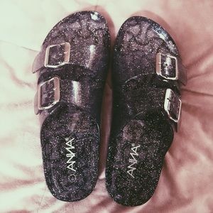 Glitter Jelly Sandals